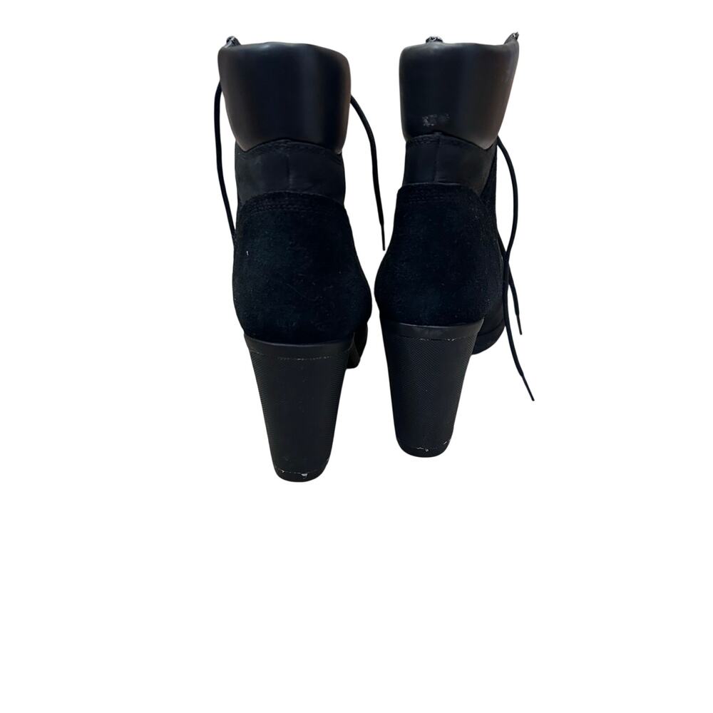 Timberland Women's Camdale Field High Heel Boot Black Nubuck Size 10 - Picture 3 of 11